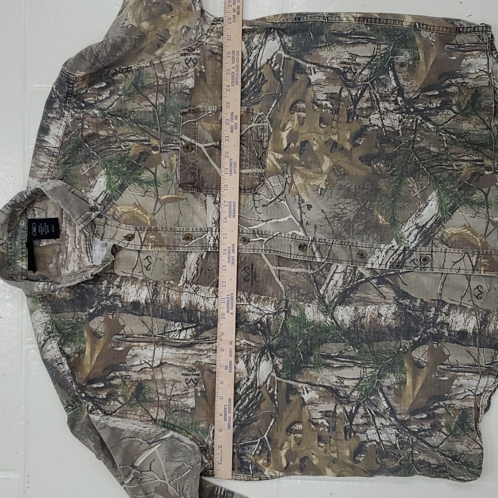 Bushmaster shirt men's size 2XL tan Realtree camouflage button down ripstop - Picture 3 of 14